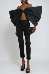 Agot Fiyonklu Spagetti Dantelli Üst